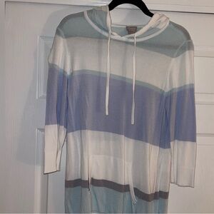 Chico’s Lightweight Hooded Sweater